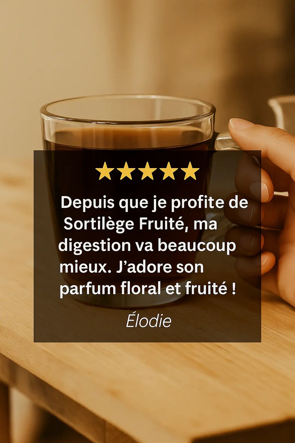 Avis client sur le thé bio Sortilège Fruité – saveurs fruitées