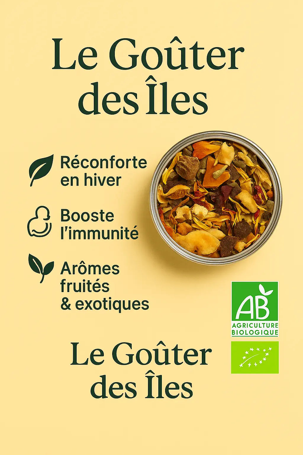 Bienfaits de l’infusion Le Goûter des Îles – détente et exotisme