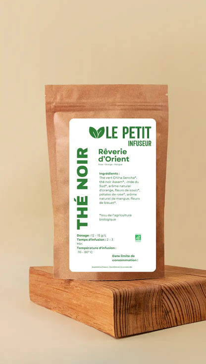 Sachet kraft du thé bio Rêverie d’Orient – format 100 g