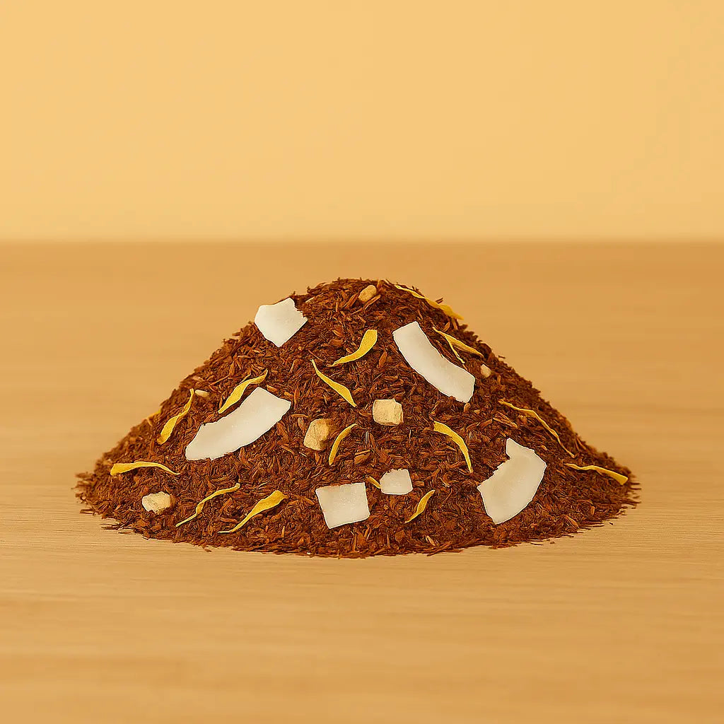 Rooibos bio Soleil – éclats de noix de coco, ananas et fruit de la passion